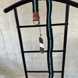 Tommy Hilfiger Black and Green Belt